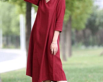 Popular items for linen dress on Etsy