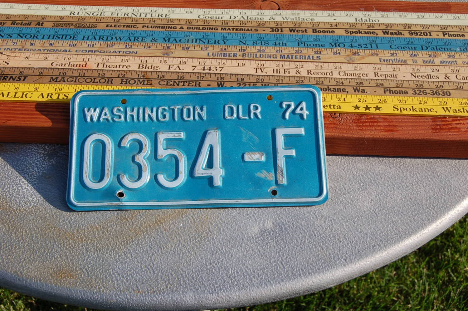 1974 Washington State Dealer License Plate