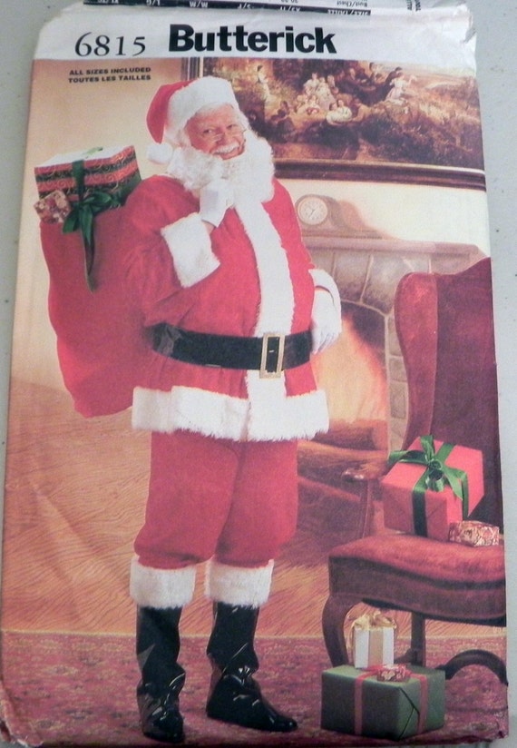 Santa Claus costume sewing pattern Chest by retroactivefuture