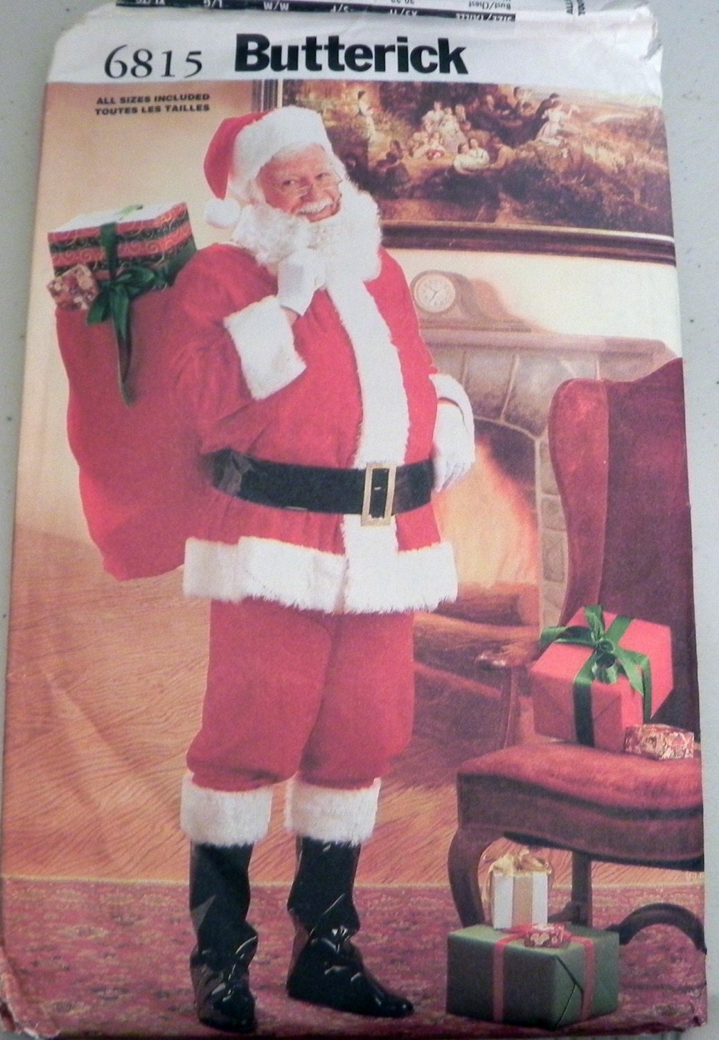 Santa Claus costume sewing pattern Chest