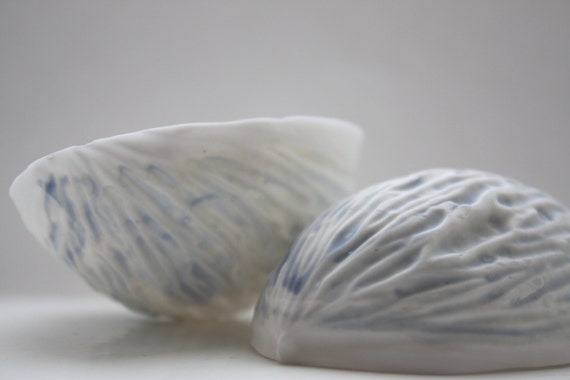 Big walnut shells from stoneware fine bone china by madebymanos