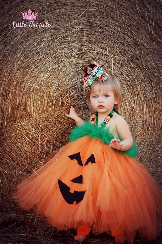 Pumpkin Tutu Dress....Jack O Lantern by TutullyCuteDesigns on Etsy