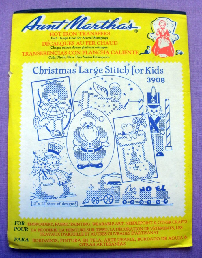 Aunt Martha's Christmas Large Stitch for Kids