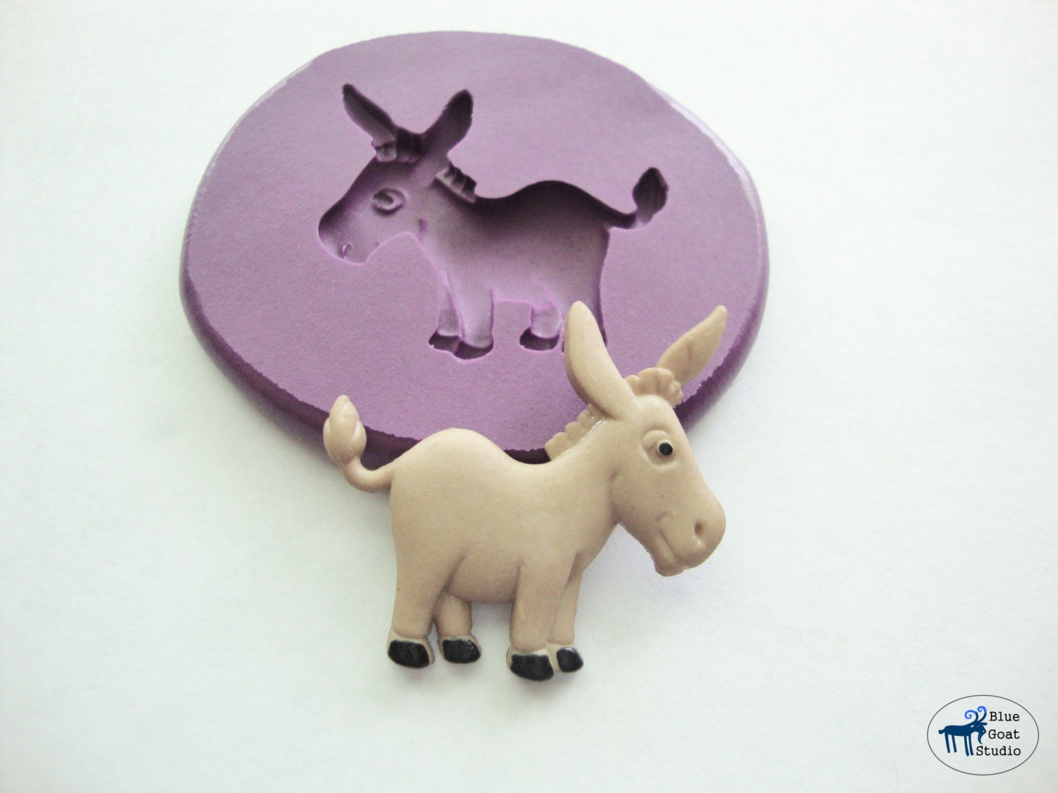 Donkey Mold Farm Animal Mold Silicone Mold Polymer Clay