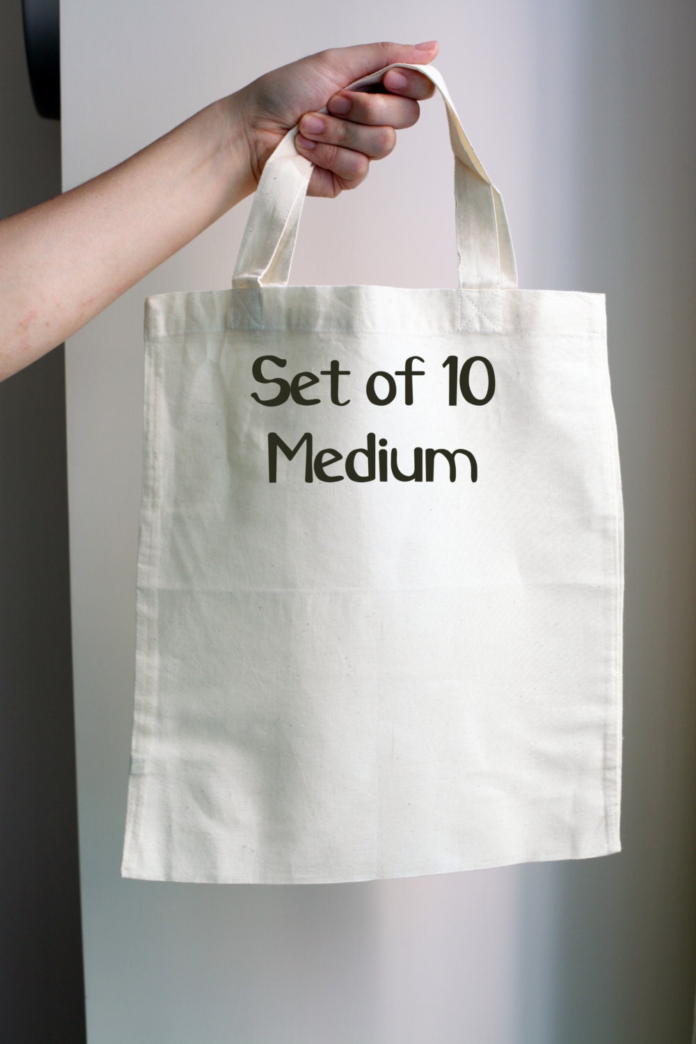 SALE 10 Blank Tote Bags 100 Blank Cotton Tote by SuppliesEmho