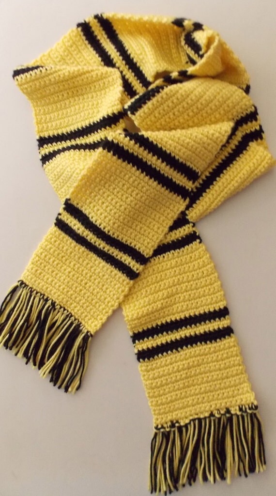 Yellow & Black Striped Scarf // Costume Scarf // Cosplay Scarf