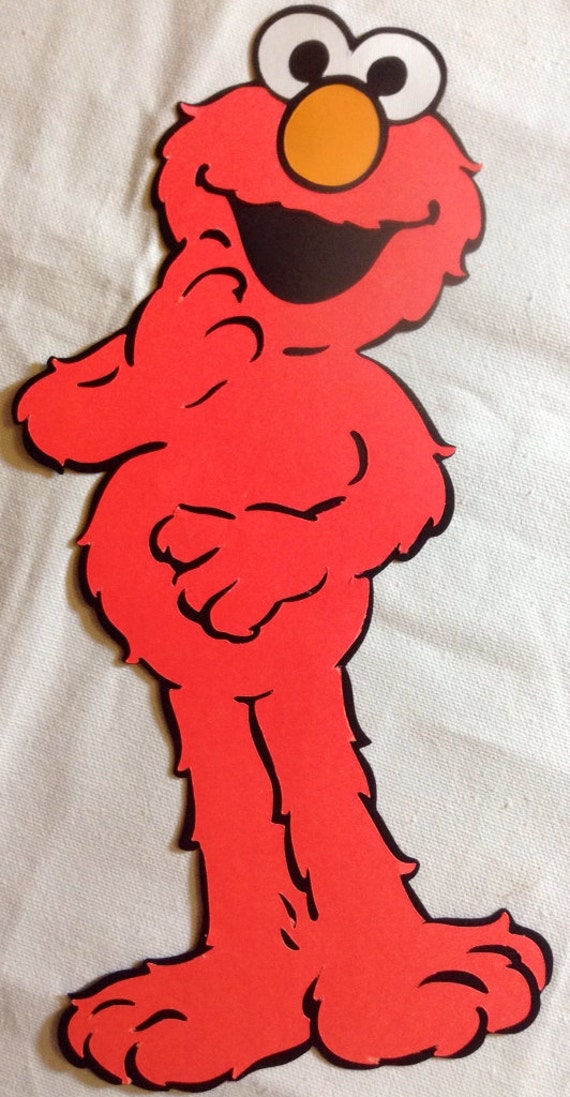 free shipping Elmo cutout cookie monster diecut by FalcoClan