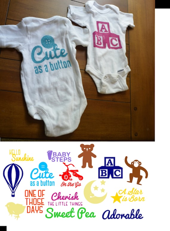 DIY Design A Onesie Baby Shower Kit Paint by ...