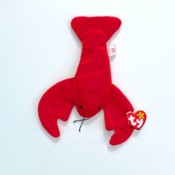 SALE ITEM: Pinchers the Lobster Ty Beanie Baby by GlorysGoods