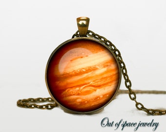 Jupiter Pendant Jupiter Necklace Jupiter Jewelry galaxy universe space planet