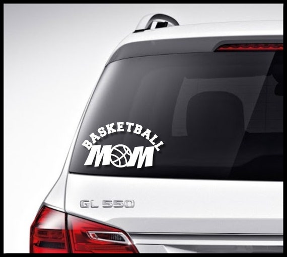 Basketball Mom Car Decal Vinyl Lettering High School Sports