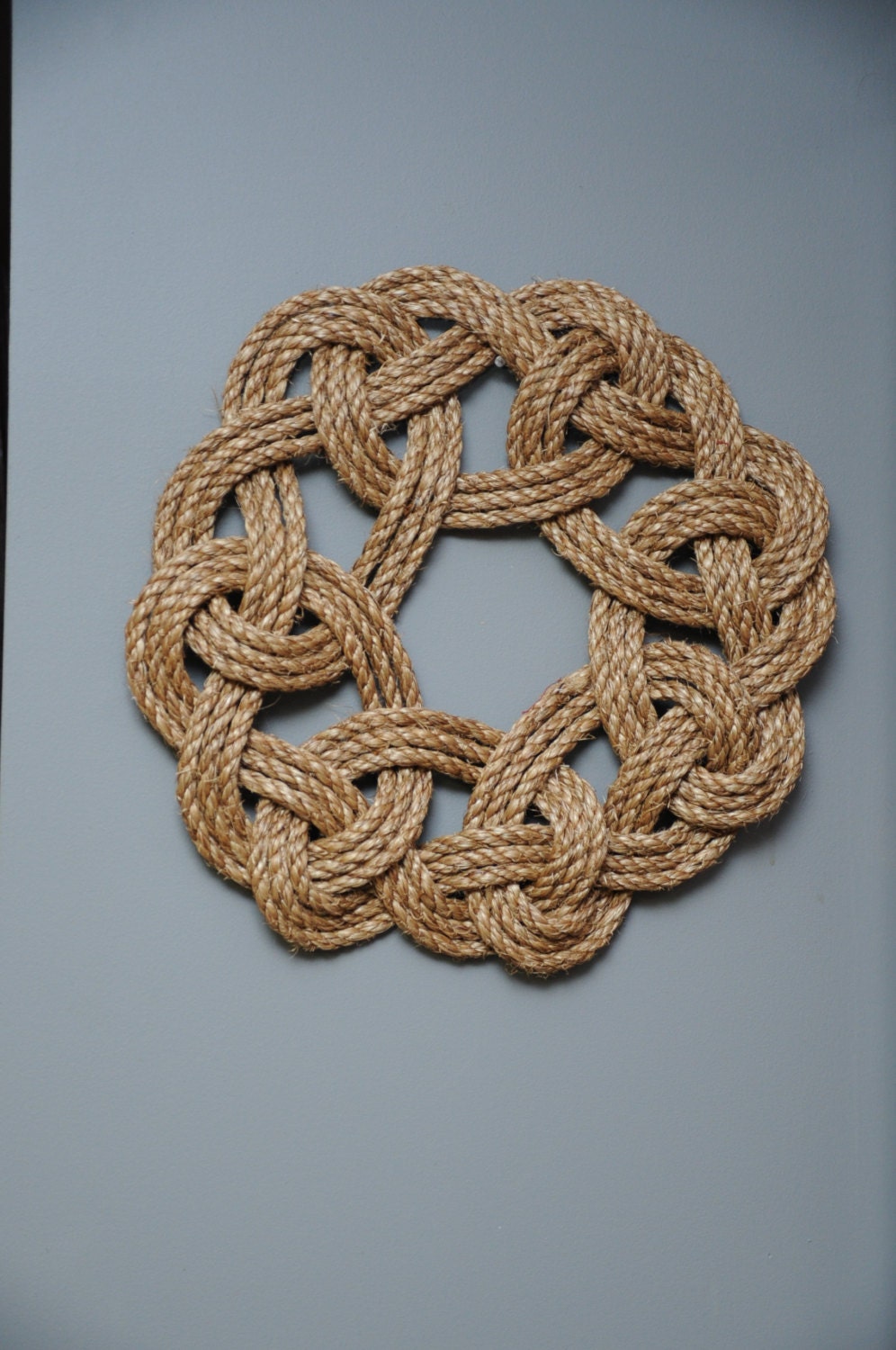 Nautical Decor Wall Hanging Knot   Wreath Rope Knots