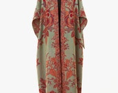 Cashmere Silk Reversible Gown in Verdigris