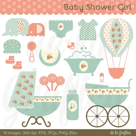 free baby shower clipart girl - photo #39
