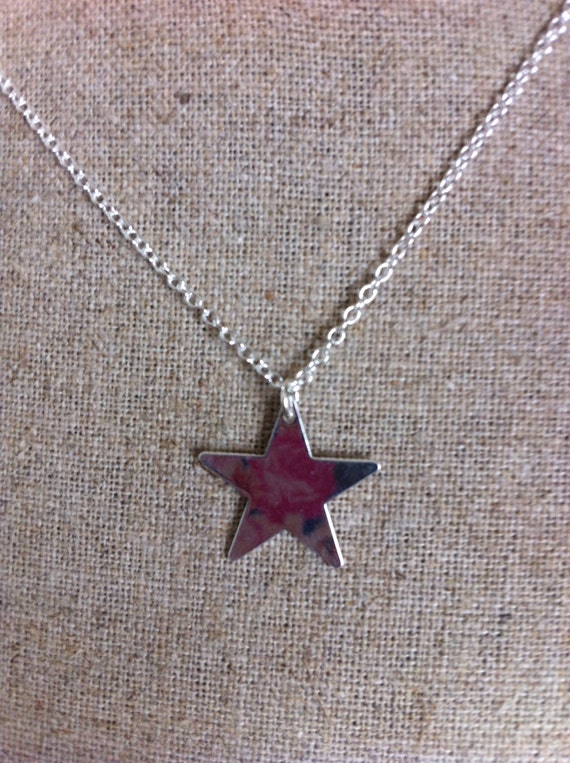 Sterling Silver Star Necklace By Sacredoracle On Etsy