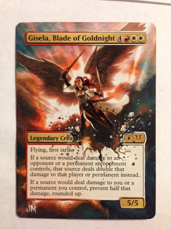 Gisela Blade of Goldnight MTG Altered Art Card