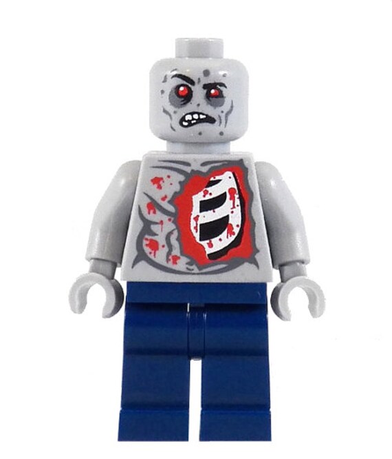 Al The Zombie miniBIGS Custom Figure made from Genuine LEGO