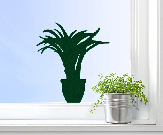 Plant Wall Decor  Green Velvet  Decal  Nature by Mirshkastudio