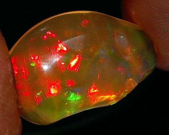 Items similar to SALE! 9.7ct Mexican Fire Opal (Jelly/ Crystal Opal