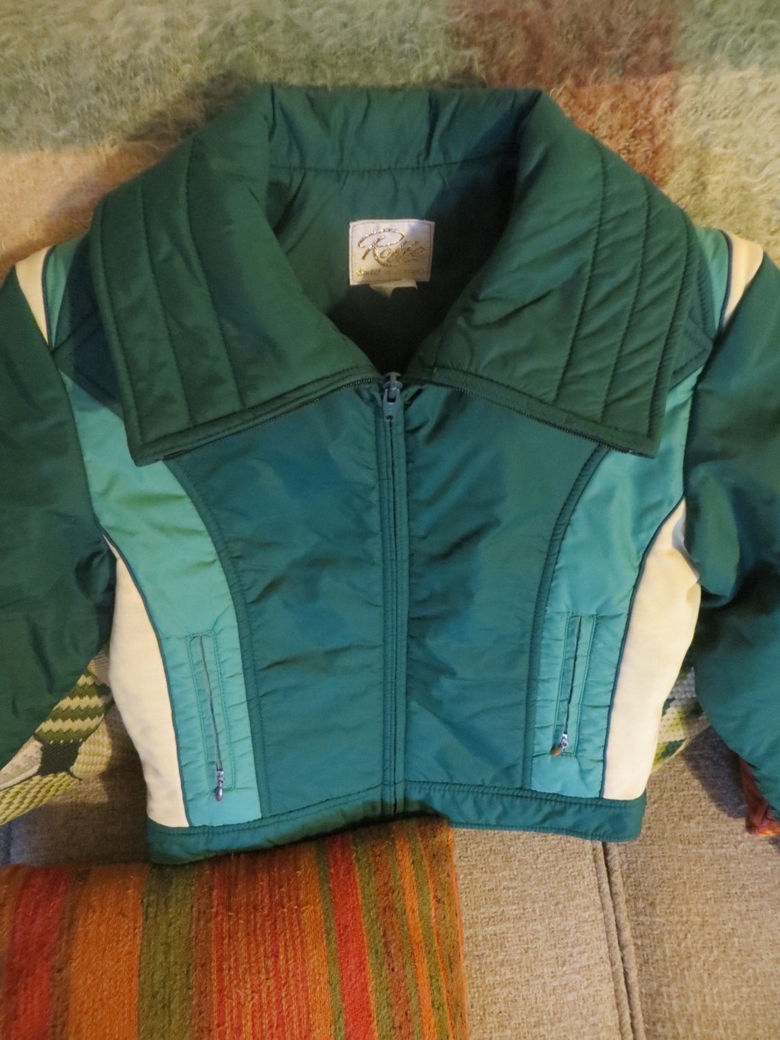 Sweet Deadstock Vintage 70s 'Roffe' Ski Jacket: Green