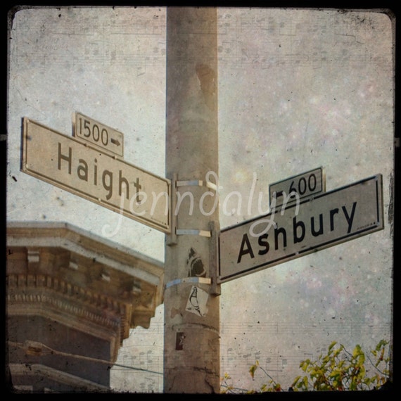 haight ashbury sign san francisco print ttv photography