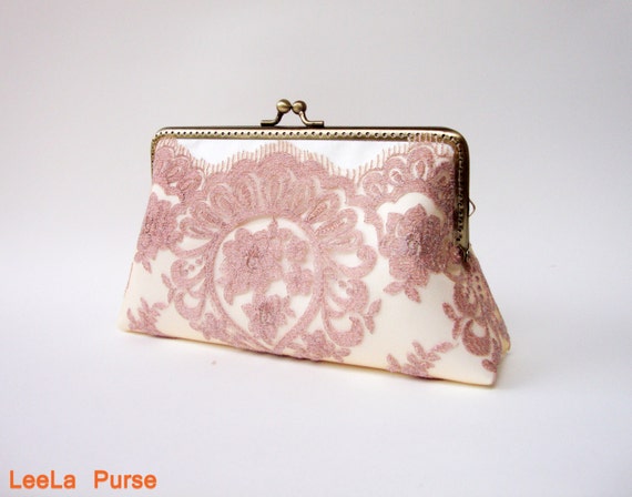 rose gold clutch for wedding