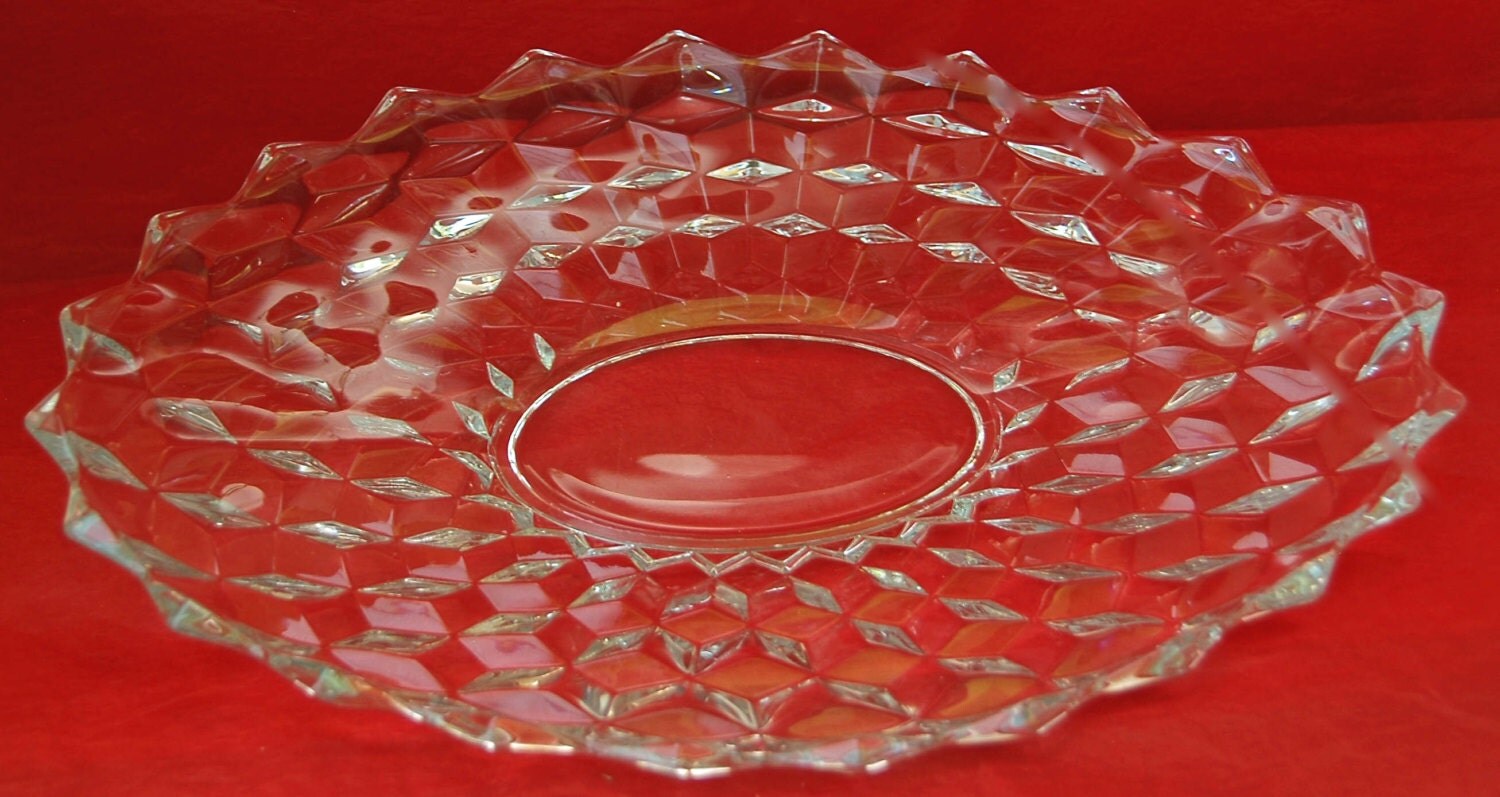 Vintage FOSTORIA AMERICAN PLATTER Oval Serving Plate Pattern