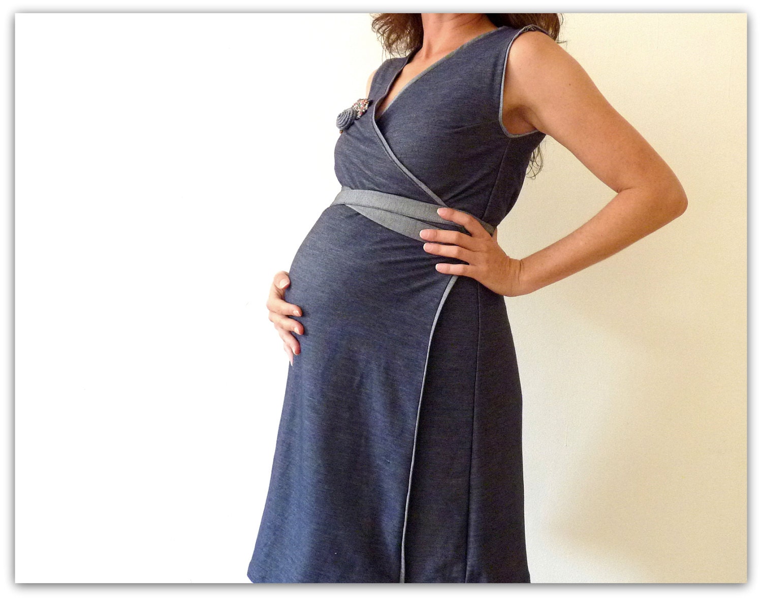 cotton maternity gown