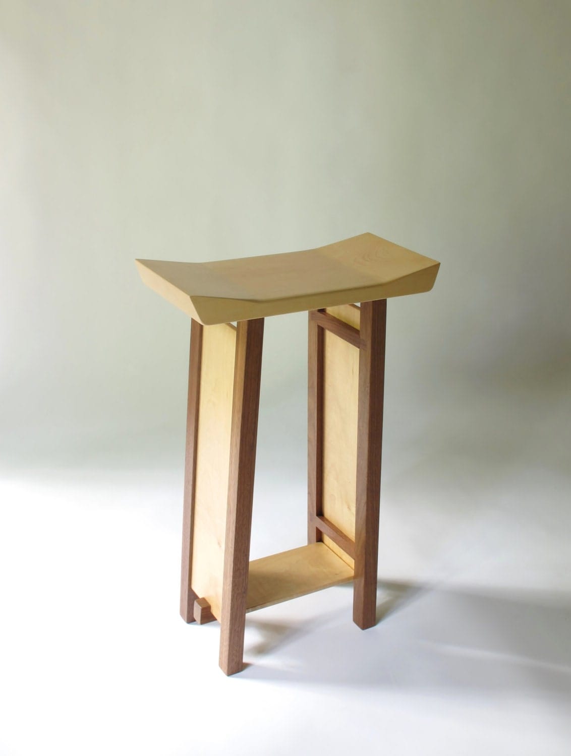 Bar Stool Modern Zen Wood Bar Furniture Handmade Custom in zen counter stools with regard to Desire