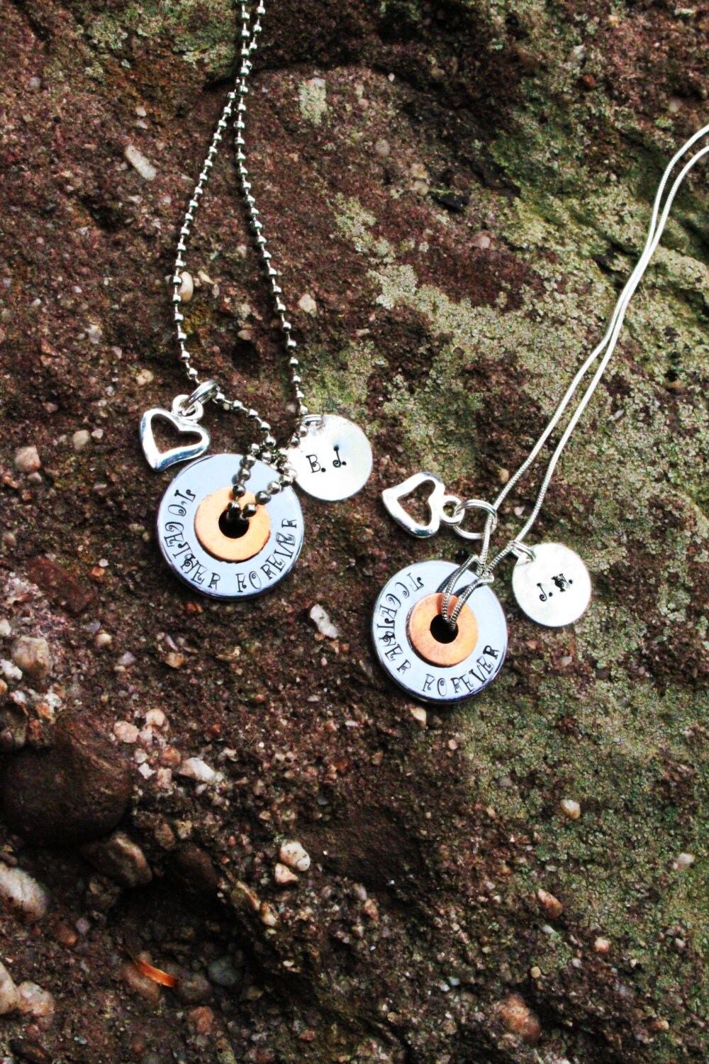 Personalized Couples Necklaces Couples Necklace Set His