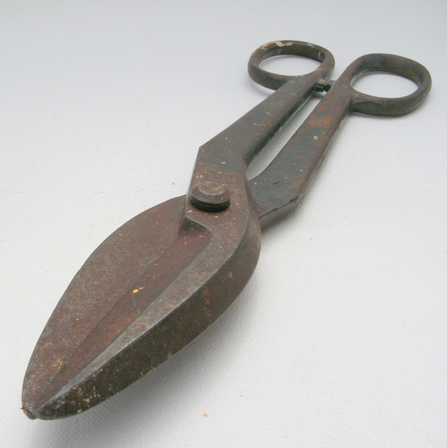 Heavy Duty Rustic Metal Vintage Tin Snips Giant Scissor Tool