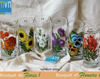 Flower Glasses Etsy