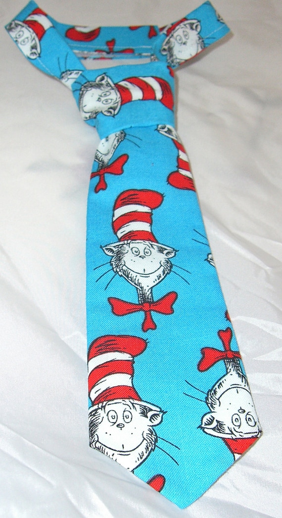 Baby Boy/ Toddler Cat In The Hat Dr. Seuss Tie. It will fit a