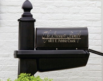 Mailbox Decal - Name Decal - Mailbox Decoration - Personalized Mailbox Decal - Personalized Decals