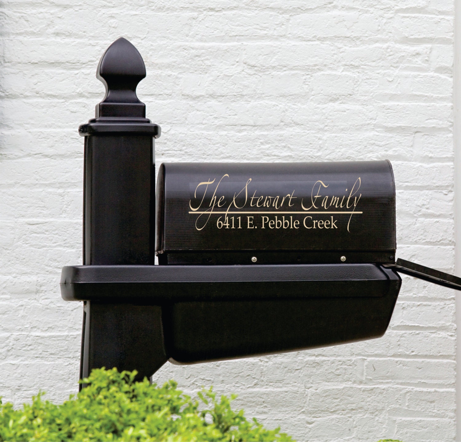 Mailbox Decal Name Decal Mailbox Decoration Personalized
