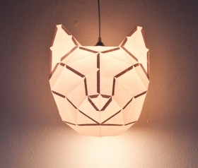 Cat Large - do it yourself paper lampshade