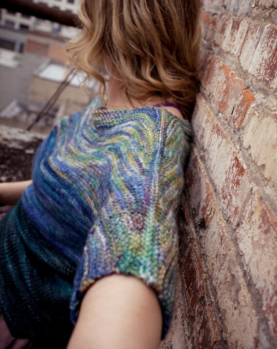 Dolman Tunic Pullover - hand knitting pattern PDF sailor ...