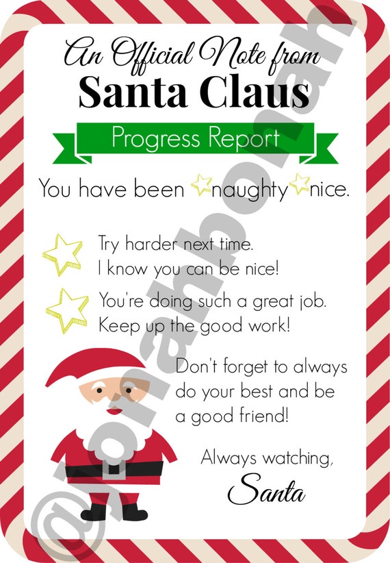 items-similar-to-the-elf-progress-report-behavior-letter-from-santa-on-etsy