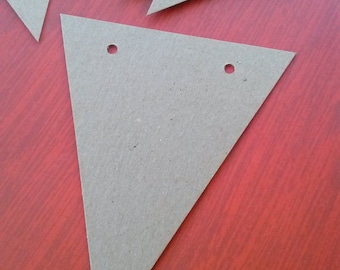 Small Banner supply, bunting, pennant, garland supply, set of 10