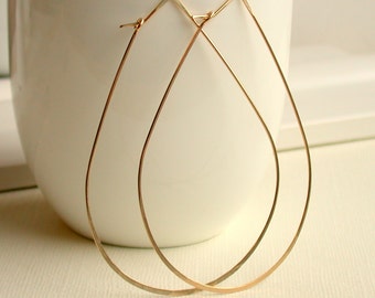 Hoop Sale! Extra Large Hammered Teardrop Hoops. Large Silver Hoops. Large Gold Hoops. Large Silver Teardrop Hoops. Hoop Earrings.