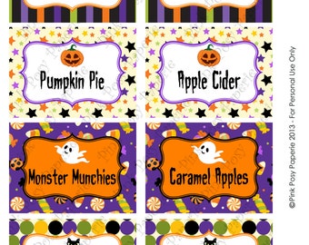 Popular items for halloween food label on Etsy
