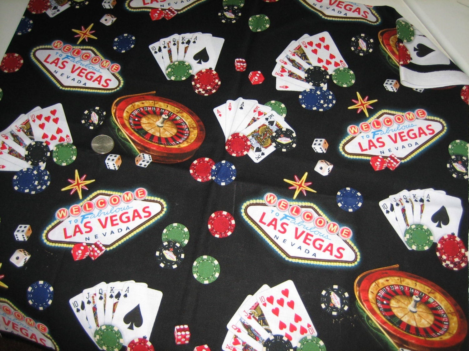Novelty Fabric Las Vegas Nevada by Elizabeth's Studio