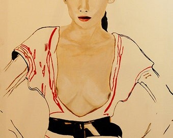 Untitled- Fashion Painting Art Print // Limited Edition