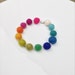 Rainbow felt bracelet