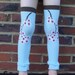 ON SALE - Kids Leg Warmers in Spring Cherry Blossoms - Arm Warmers or Leggings for Infant, Baby, Children - Birthday or Shower Gift for Girl