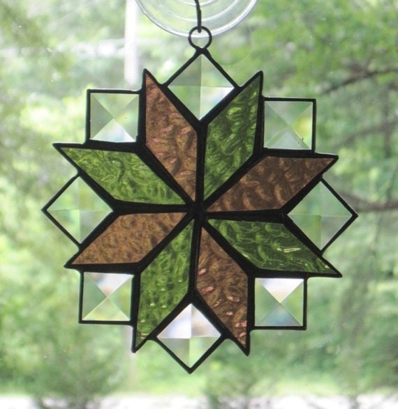 Stained Glass Suncatcher Quilt Pattern 8 by CartersStainedGlass