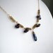 CIJ Sale Blue Kyanite Necklace with Iolite and Golden Quartz in 14k gold - Love these Blues