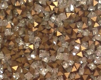 24pc 1.5mm Crystal Squares Machine Cut Year Stamp 1951 Swarovski Crystal 1.5mm Squares 1.5mm Crystal