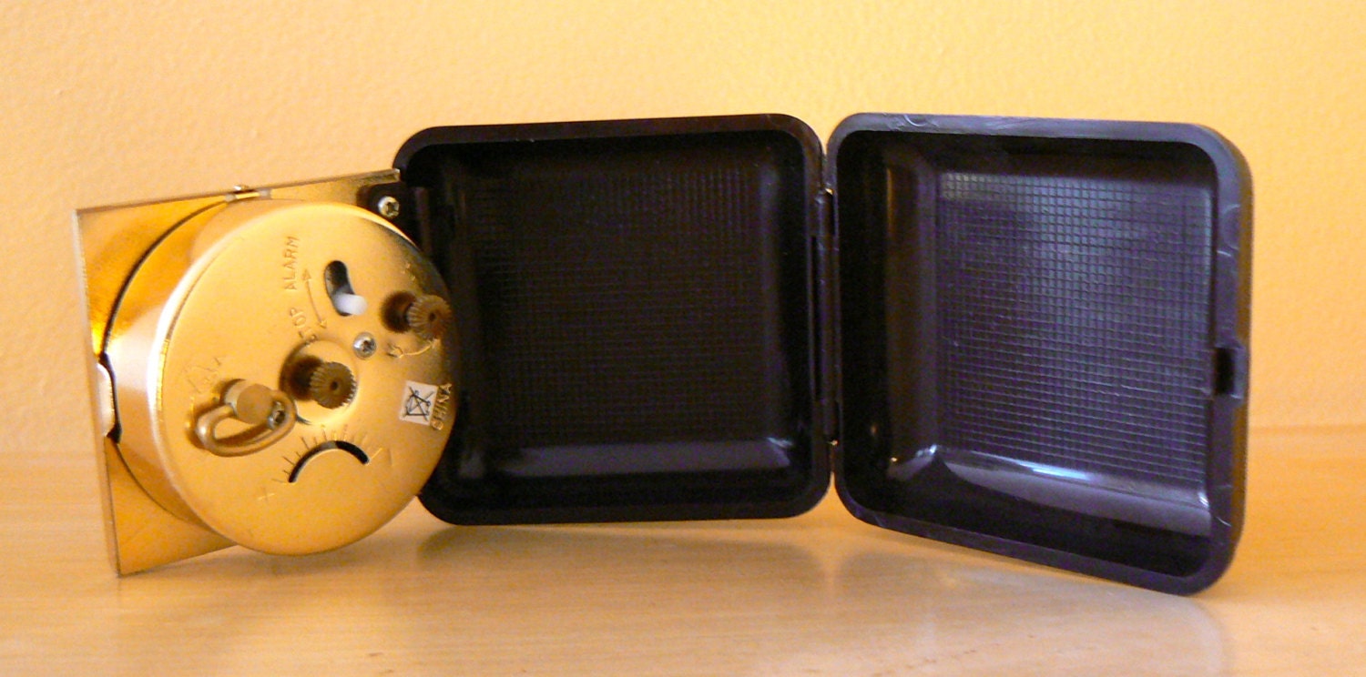 Vintage Westclox Folding Travel Alarm Clock