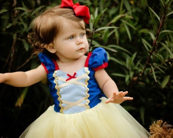 SNOW WHITE costume dress girls princess costume dress TUTU dress style princess costume
